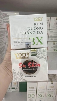 Combo dưỡng trắng da Kem 3X Phương Anh + Kem đêm Su Skin Yody White Phương Anh