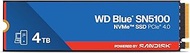 WD Blue 4TB SN5100 NVMe SSD - M.2 2280, PCIe Gen 4.0, Internal Solid State Drive - Read Speeds Up to