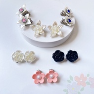 Pair of Hijab Earrings Pearl Hijab Clip Earrings Petal Hijab Earrings Pearl Earring Clip Earring