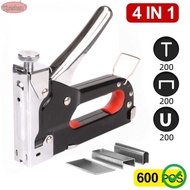 XUESHAN Nailer, 4 in 1 Heavy Duty Construction Stapler,  4-14mm With 600 Staples Powerful Stapler Wo