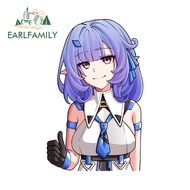 EARLFAMILY Elysia Honkai Impact Car Stickers Personality Motorcycle Windows Scooter Surfboard Waterp