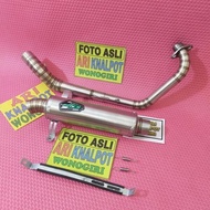 knalpot jrm satria fu full cacing