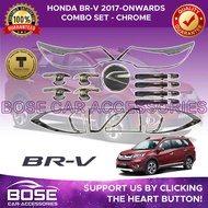 ✕Honda BR-V / Brv Garnish Cover Set Black Chrome 2017 - 2022 / Honda BRV Accessories Parts Combo set