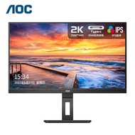AOC Q24P2C 23.8Inch2K High Definition Drawing Design Office type-c Drawing75HZ Eye Protection
