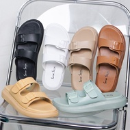 SARA SARA YUK - JOI Women's Birken Wedge Sandals 3cm High Size 36 - 40 Casual Women's Platform Buckl