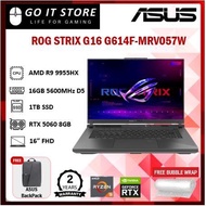 Asus ROG Strix G16 G614F-MRV057W 16'' FHD+ 165Hz Gaming Laptop ( NVIDIA GeForce RTX 5060, R9-9955HX,