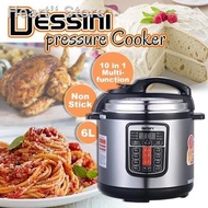 ◕❧Dessini 6L & 8L Electric Pressure Cooker Non Stick Rice Cooker Multifunction Pressure Cooker Periu