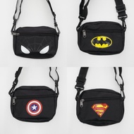 Beg silang budak Superhero kids sling bag beg murah spiderman superman captain america batman