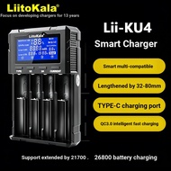 Liitokala Lii-KU4 Smart Charger 18650 Lithium Battery 26650 21700 26800 No. 3 No. 4 Ni-MH Battery Un