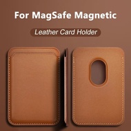 🔥HOCE Magsafe Leather Magnetic Back Pouch For iPhone 12 13 Mini Official For iPhone12 13 14 Pro Max Wallet Pouch Card Holder Phone Cover With LOGO Magsafe Accessories