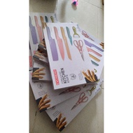 [ORIGINAL] EVERRICH 6 Pcs Corrugated Kitchen Knife Set Pisau Everrich