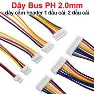 (10 Pieces) PH Bus Wire 2.0mm, header wire 1 female, 2 female