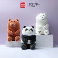 Gấu Bông Thú Nhồi Bông We Bare Bears MINISO Búp bê đồ chơi gấu Grizzly Panda Ice Bear dễ thương