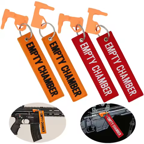 2Pack Chamber Safety Flag Fits Hunting Universal Compatibility Includes Built-in Flathead Tool Red E