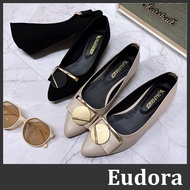 [Eudora] MIT Made in Taiwan Baby Shoes Wedge Shoes Pointed Toe Bag Shoes Low Heel Shoes Pointed Toe 