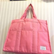 日本porter粉紅點點托特包可愛防水輕便