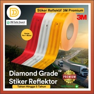 Stiker Reflektif Mobil 3M Sticker Reflektor Diamond Pemantul Cahaya Lakban Dengan Perekat Scotlight 