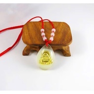 Glowing Buddha necklace, adjustable Buddha pendant