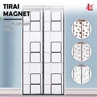 COD / Tirai Magnet Kamar Anti Nyamuk - Tirai Pintu // Tirai Magnet Elegan bahan plastik PVC Tebal da