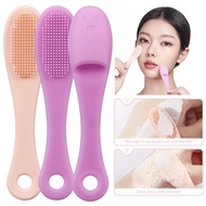 【KIMOU】Thumb Silicone Face Wash Brush Skin-friendly Facial Mask Brush Blackhead Removal Deep Cleaning Care Tool Soft Massage Brushes