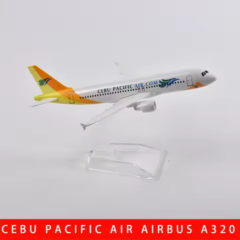 JASON TUTU 16cm Air Cebu Pacific A320 Airplane Model Airplane Diecast Metal 1/400 Scale Planes
