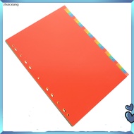 31 Sheets A4 Binder Divider File Divider Subject Divider for Binder Notebook for School Office