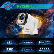 HY260Pro Smart Projector Supperted 4K Android 11 Dual Wifi6 330 ANSI Quad-core Allwinner H713 1080P 