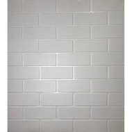 Wallpaper dinding 3D foam bata//wallpaper dinding 3D foam bata putih