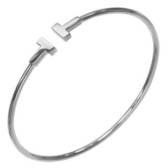 【日本直送】蒂芙尼 手鍊 T Wire Narrow 18K 白 K 金 約 5g TIFFANY&Co.【二手】A 級