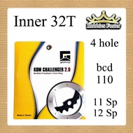 HBF Chain Ring 32T BCD110 4Bolts Roadbike Chainring KOM Gearoop competible Shimano