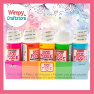 Mod Podge Starter Pack Varnish Sealer Coat Decoupage Napkin