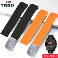 Rubber silicone strap For Tissot 1853 Tengzhi T-Touch original T013 rubber watch band T047T081T33 silicone watch band