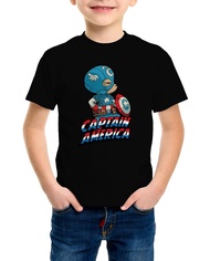 Captain America Style Kids T-Shirt