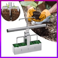 [Tachiuwa2] 4 Cells Handheld Soil Block Maker Soil Quickly Maker Soil Blocking Tool for Propagator Outdoor Vegetable Potting Soil