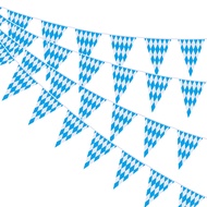 Ahfulife 78 Feet Oktoberfest Flag Banner for Oktoberfest Decorations, 2 Packs Oktoberfest Bavarian P