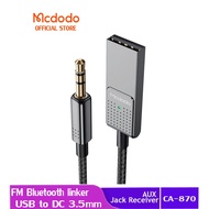 Mcdodo  Bluetooth V5.1 Wireless USB Adapter Cable for Car 3.5mm AUX Jack Receiver  CA-870