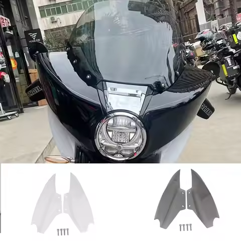 FOR BMW R18 Bagger Motorcycle Upper Fairing Air Deflector Side Wing Windshield Smoked Transparent R1