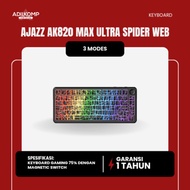 AJAZZ AK820 MAX ULTRA 3 MODES MAGNETIC SPIDER WEB (SOLDIER KING SWITCH) RGB - BLACK