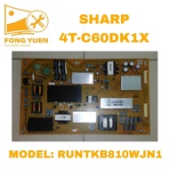 4T-C60DK1X SHARP TV POWER BOARD 4TC60DK1X
