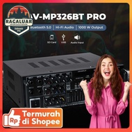 Sunbuck Audio Amplifier Bluetooth HiFi USB Adjustable USB MP3 FM 1000W - AV-MP326BT PRO