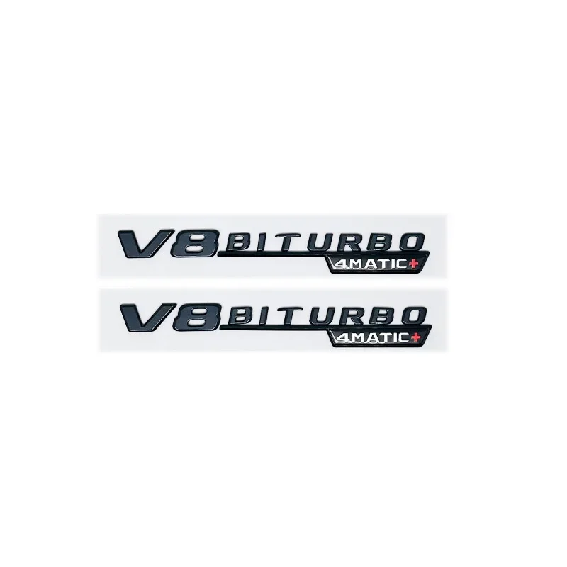 For Mercedes Benz Silver Black X253 C253 GLC43 GLC63 GLC63s GLC 63 S AMG Emblem V8 BITURBO 4MATIC 4M
