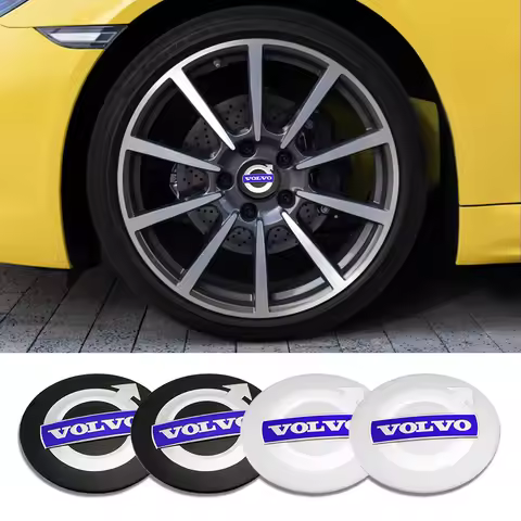 4pcs Car 56/60mm Wheel Center Hub Caps Tire Rim Covers Accessories For Volvo RDESIGN XC60 XC90 V60 V