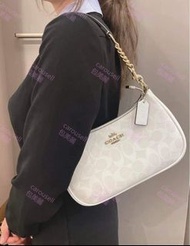 Coach TERI SHOULDER BAG IN SIGNATURE CANVAS CA548 BAG HANDBAG CROSSBODY 麻將腋下袋
