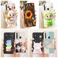 For Tecno Camon 17 CG6 CG6j Case Fashion Cute Cartoon Print Silicone Back Cover For Tecno camon 17 B