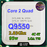 CPU Core2Quad Q 9550 2.83Ghz / 4คอ 4เทรด / 95W LGA775 ฟรีซิลิโคลน1ซอง As the Picture One