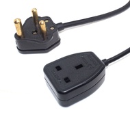 South Africa BS546 3PIN Inlet plug to UK BS1362 Outlet British Female Socket AC Extension Cord 15A/1