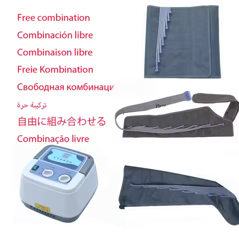 Electric Air Compression Leg Massager for Calf Kneading, Home Use, Elderly Care Pressotherapy 8 Airb