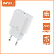 BASIKE Charger 20W fast charging Wall Charger QC3.0 pengisian cepat asli Universal untuk ponsel And