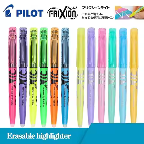 Japan Pilot SW-FL Frixion Erasable Colored Highlighter Pen Fluorescent Markers Kawaii Pastel Highlig