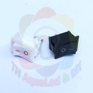 2-pin ON/OFF switch 21*15mm, 1-level ON/OFF by convenient push operation